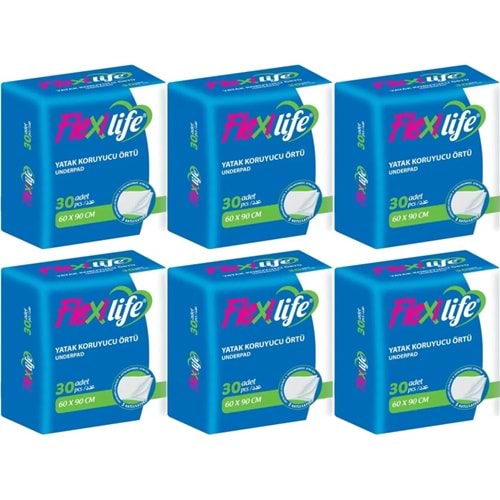 Flexi Life Kedi - Köpek - Evcil Haycan Çiş Tuvalet Eğitim Pedi 60*90CM 180 Adet (6PK*30)