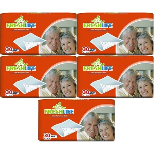 FreshLife Hasta Yatak Koruyucu 60*90CM 150 Adet (5PK*30)