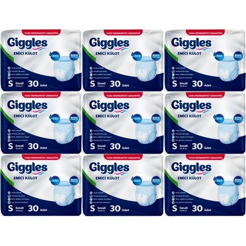 Giggles Yetişkin Bezi Emici Külot S - Küçük - Small 270 Adet