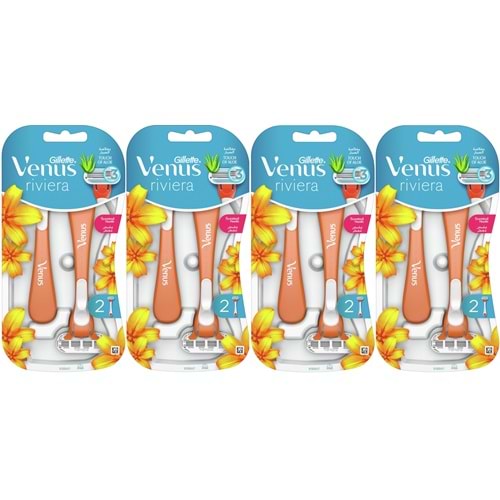 Gillette Venus Riviera Kullan At Kadın Tıraş Bıçağı 8 Li Set (4PK*2)