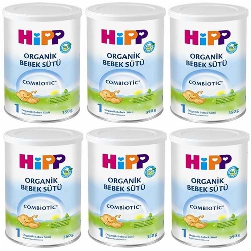 Hipp Organik Combiotic Bebek Sütü 350GR No:1 (6 Lı Set)