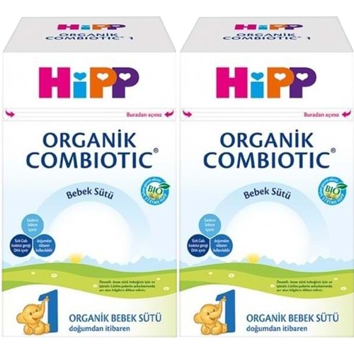 Hipp Organik Combiotic Bebek Sütü 800GR No:1 (0-6 Ay) (2 Li Set)