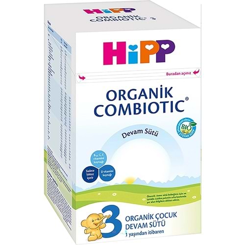 Hipp Organik Combiotic Bebek Devam Sütü 800GR No:3 (9. Aydan İtibaren) (6 Lı Set)