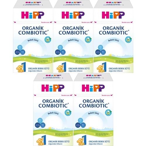 Hipp Organik Combiotic Bebek Sütü 800GR No:1 (0-6 Ay) (5 Li Set)