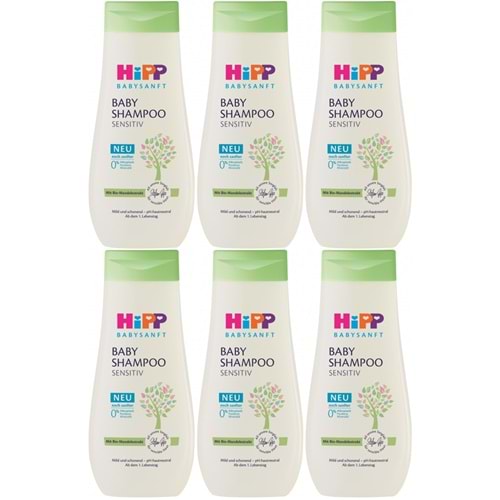 Hipp Babysanft Bebek Şampuanı (Baby Shanmpoo) Sensıtıv 200ML (6 Lı Set)