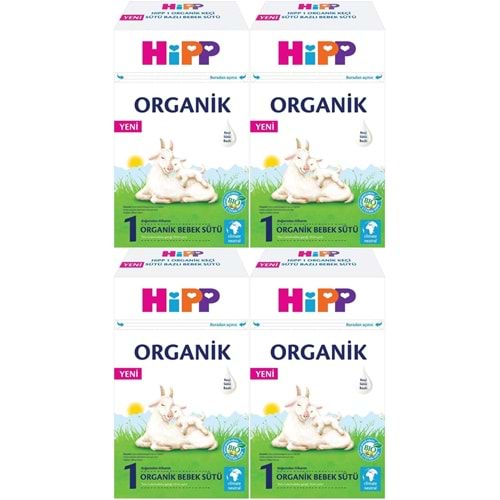 Hipp Organik Keçi Sütü Bazlı Devam Sütü 400GR No:1 (0-6 Ay) (4 Lü Set)