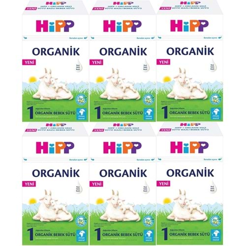 Hipp Organik Keçi Sütü Bazlı Devam Sütü 400GR No:1 (0-6 Ay) (6 Lı Set)