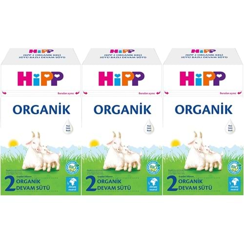 Hipp Organik Keçi Sütü Bazlı Devam Sütü 400GR No:2 (6.Aydan İtibaren) (3 Lü Set)