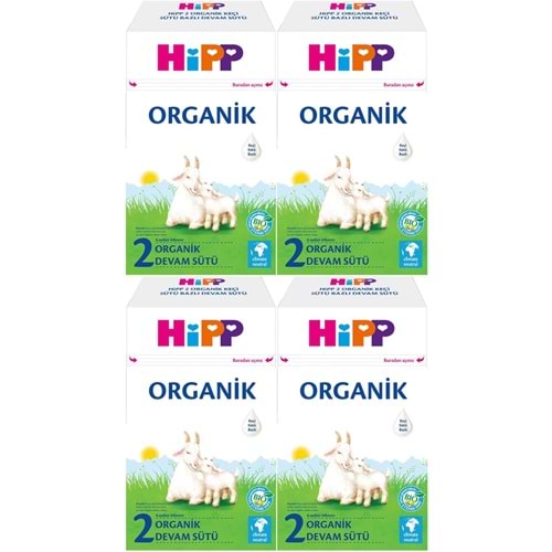 Hipp Organik Keçi Sütü Bazlı Devam Sütü 400GR No:2 (6.Aydan İtibaren) (4 Lü Set)