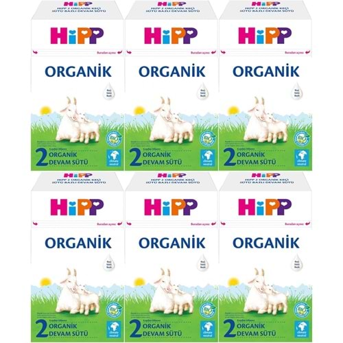 Hipp Organik Keçi Sütü Bazlı Devam Sütü 400GR No:2 (6.Aydan İtibaren) (6 Lı Set)