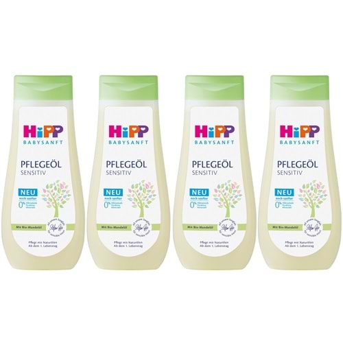 Hipp Babysanft Bebek Bakım Yağı/Pelegeöl Sensıtıv 200ML (4 Lü Set)