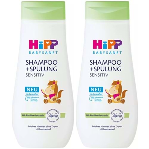 Hipp Babysanft Çoçuk Şampuanı (Shampoo +Spülung) Sensıtive 200ML (2 Li Set)