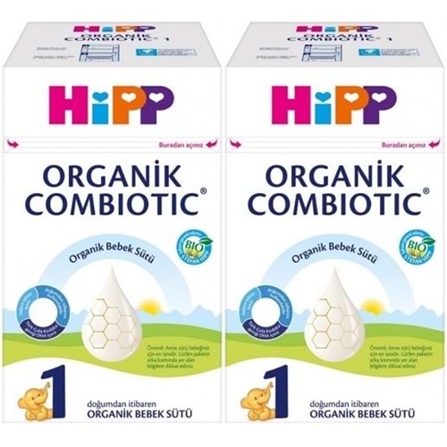 Hipp Organik Combiotic Bebek Sütü 600GR No:1 (0-6 Ay) (2 Li Set)