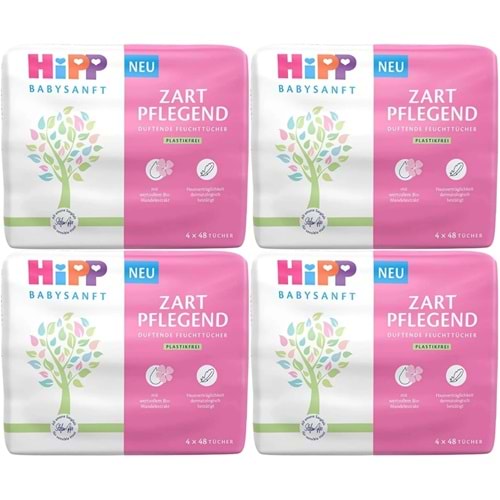 Hipp Baby Sanft Islak Havlu Mendil 48 Yaprak Klasik 12 Li Set (4PK*3) 576 Yaprak