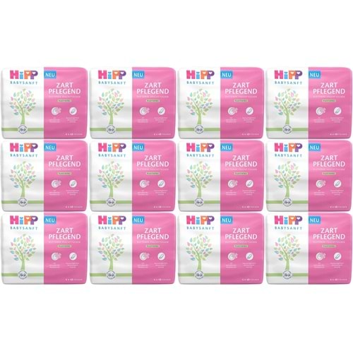 Hipp Baby Sanft Islak Havlu Mendil 48 Yaprak Klasik 36 Lı Set (12PK*3) 1728 Yaprak