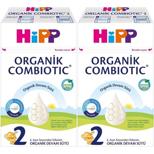 Hipp Organik Combiotic Devam Sütü 600GR No:2 (6-12 Ay) (2 Li Set)