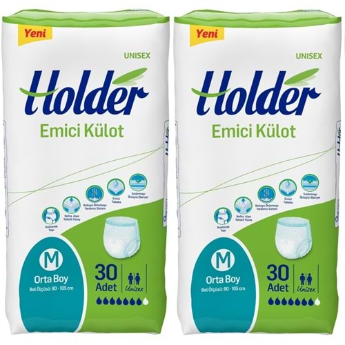 Holder Emici Külot Hasta Bezi Medium Orta 60 Adet (2PK*30)