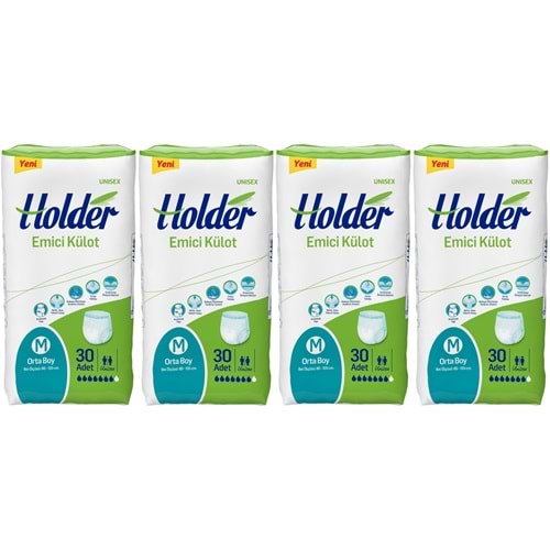 Holder Emici Külot Hasta Bezi Medium Orta 120 Adet (4PK*30)