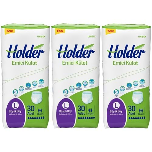 Holder Emici Külot Hasta Bezi Large Büyük 90 Adet (3PK*30)