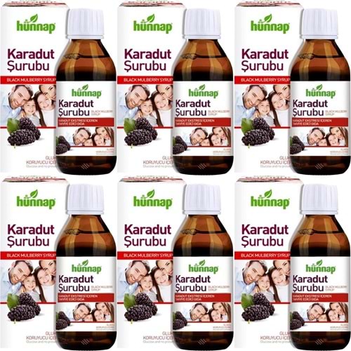 Hünnap Karadut Şurubu 50ML (6 Lı Set)
