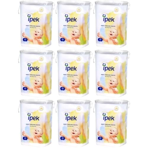İpek Bebek Temizleme Pamuğu 540 Adet (9Pk*60)