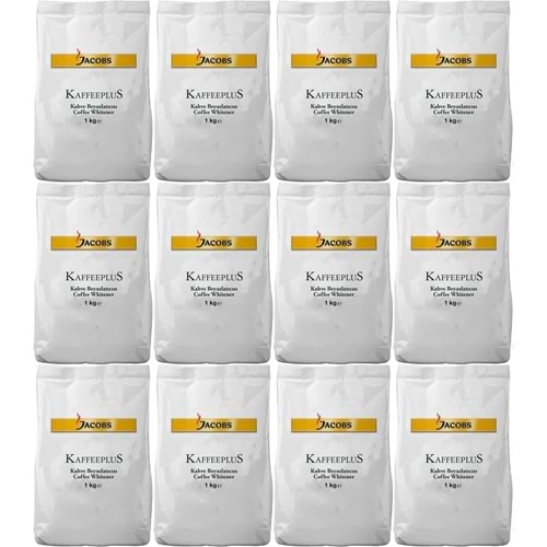 Jacobs Kaffeeplus Kahve Beyazlatıcısı / Süt Tozu 1KG (12 Li Set)