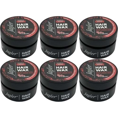 Jagler Süper Wax 150ML Extra Strong hold - Ekstra Güçlü Tutuş (6 Lı Set)