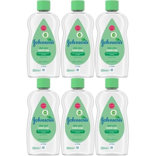 Johnsons Baby Bebek Yağı 300ML Aleo Vera (6 Lı Set)