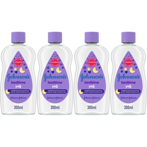Johnsons Baby Bebek Yağı 300ML Bedtime (Uyku Rutini) (4 Lü Set)