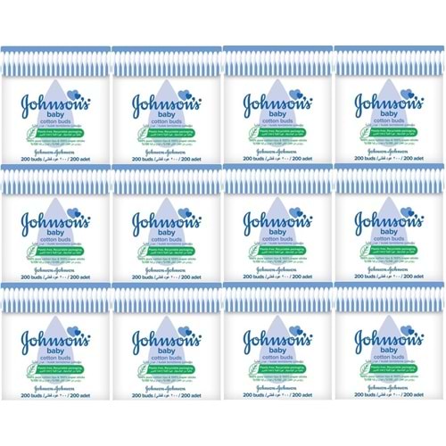 Johnsons Baby Kulak Temizleme Çubuğu 200 Adet (12 Li Set)