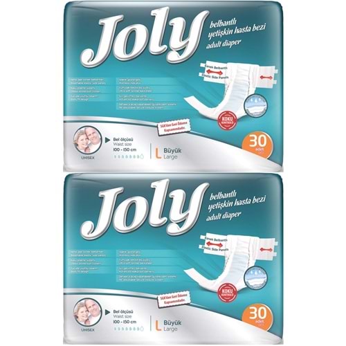 Joly Yetişkin Bezi Bel Bantlı L - Büyük - Large 60 Adet