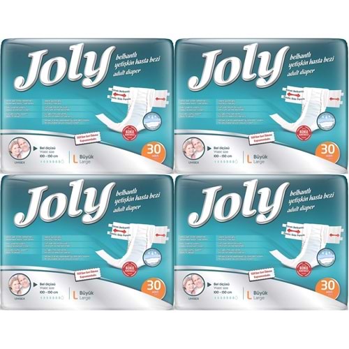Joly Yetişkin Bezi Bel Bantlı L - Büyük - Large 120 Adet