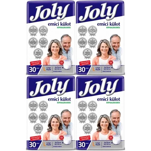 Joly Emici Külot Yetişkin Bezi L - Büyük - Large 120 Adet