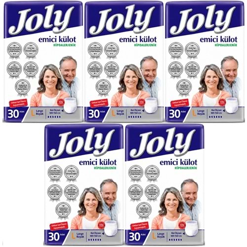 Joly Emici Külot Yetişkin Bezi L - Büyük - Large 150 Adet