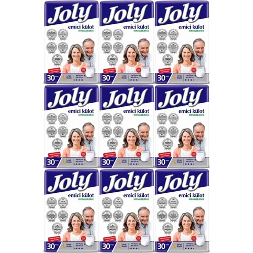 Joly Emici Külot Yetişkin Bezi L - Büyük - Large 270 Adet