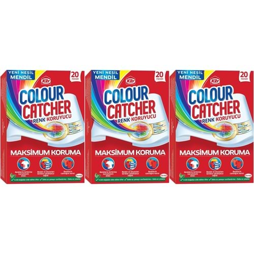K2R Colour Catcher Renk Koruyucu Mendil 60 Lı Ekonomik Pk (3PK*20)