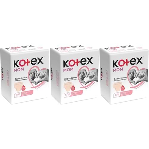 Kotex Mom Lohusa Külodu - Külot Bez S - Small - Küçük / M - Medium - Orta 24 Lü Set (3PK*8)
