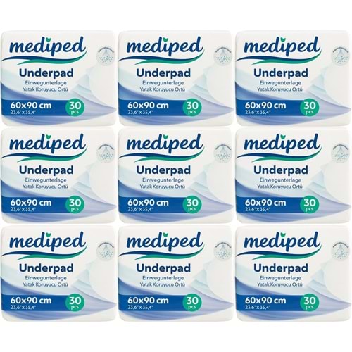 Mediped Hasta Alt Açma Yatak Koruyucu Örtü 60*90CM Klasik 270 Adet (9PK*30)