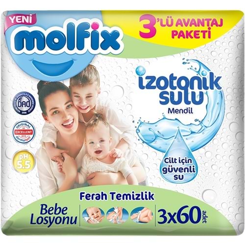 Molfix Külot Bebek Bezi Beden:4 (9-14Kg) Maxi 136 Adet Ultra Avantaj Pk + 3 Adet Islak Mendil