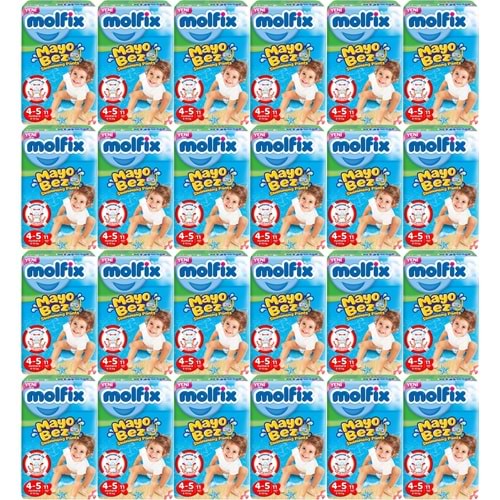 Molfix Swimming Pants (Mayo Bez) Beden:4-5 (9-15Kg) 264 Adet