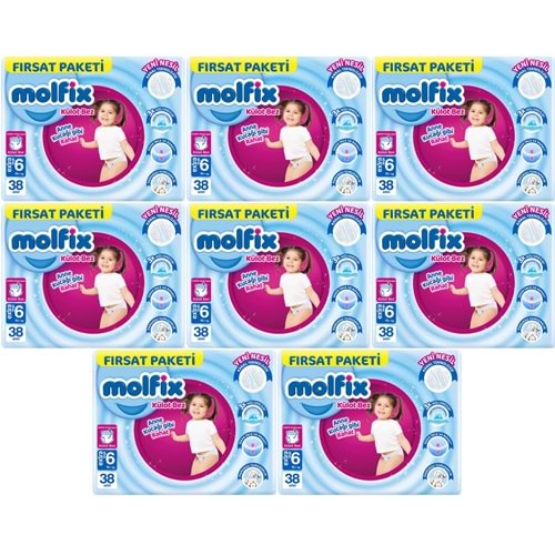 Molfix Külot Bebek Bezi Beden:6 (15+KG) Extra Large 304 Adet Dev Ekonomik Fırsat Pk