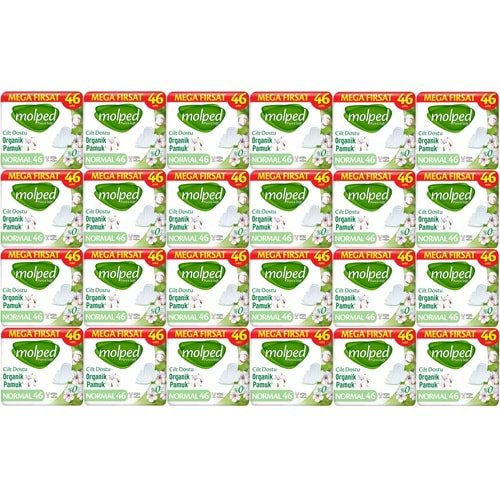 Molped Pure&Soft Hijyenik Ped Normal 1104 (24PK*46) Adet Mega Pk