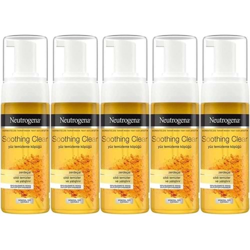 Neutrogena Soothing Clear Yüz Temizleme Köpüğü 150ML (5 Li Set)