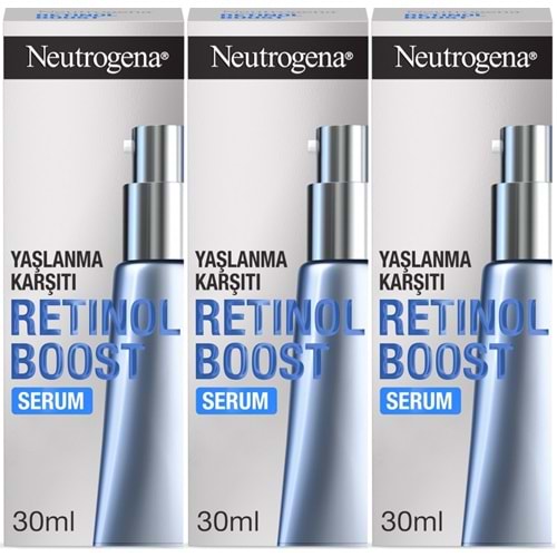 Neutrogena Retinol Boost Serum Antiaging 30ML (Yaşlanma Karşıtı Serum) (3 Lü Set)