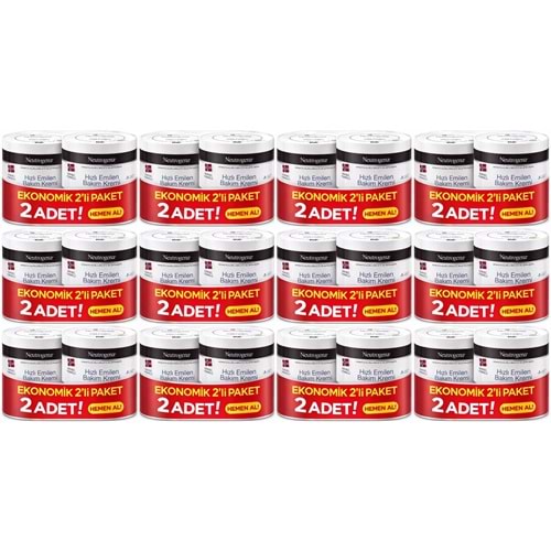Neutrogena Norveç Formülü Hızlı Emilen Bakım Kremi 200ML+200ML 400ML Avantaj PK (12 Li Set)