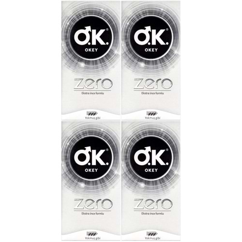 Okey Prezervatif 80 Adet Zero (Ekstra İnce Formlu) Ekonomik Pk (4PK*20)