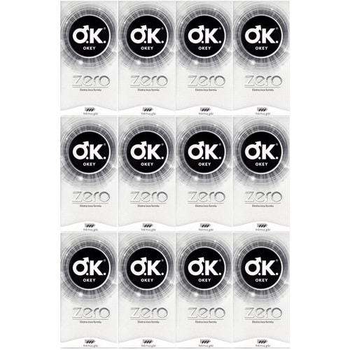 Okey Prezervatif 240 Adet Zero (Ekstra İnce Formlu) Ekonomik Pk (12PK*20)