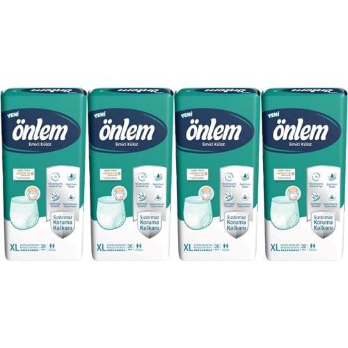 Önlem Emici Külot Hasta Bezi XL- Extra Large - Ekstra Büyük 120 Adet (4PK*30)
