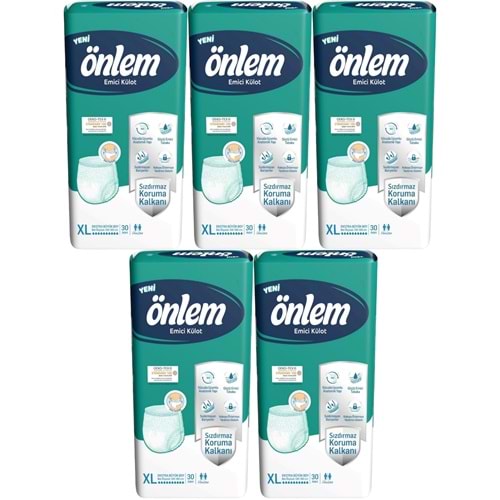 Önlem Emici Külot Hasta Bezi XL- Extra Large - Ekstra Büyük 150 Adet (5PK*30)