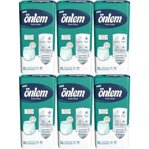 Önlem Emici Külot Hasta Bezi XL- Extra Large - Ekstra Büyük 180 Adet (6PK*30)